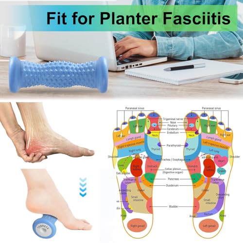 Plantar Fasciitis Relief Foot Massage Roller, for Cure Plantar Fasciitis, Arch and Heel Pain, Myofascial Pain Syndrome, Deep Tissue Acupresssure Reflexology Recovery Muscle Massage Tool - size: 1