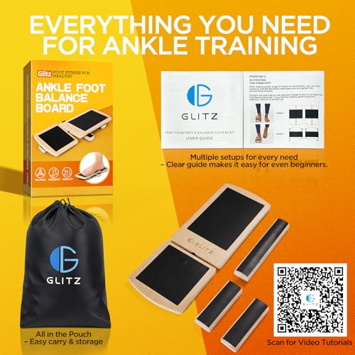 Ankle Balance Board Foot Strengthener Trainer for Sprained Ankle, Stability Exercises, Physical Therapy, Plantar Fasciitis Relief, Posture Correction, Balance Training