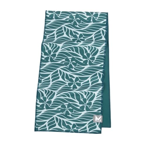 MISSION Max Plus Cooling Towel- Soft, Durable Microfiber - Cools Up to 3 Hours - UPF 50 Sun Protection - Machine Washable - color: Teal Leaf