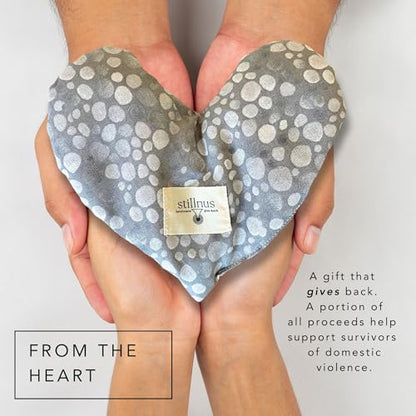 Stillnus Weighted Heart Eye Pillow & Eye Mask – Gift for Women, Pebble - style: Moon