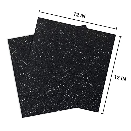 Black Glitter Cardstock 12 x 12, Paper for Cricut, Thick Card Stock for Card Making, Scrapbooking, Craft(250Gsm 30Sheets)…… - color: Black