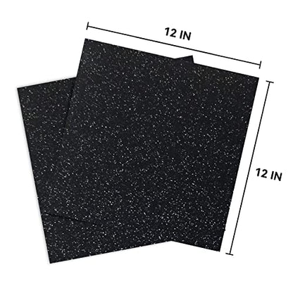 Black Glitter Cardstock 12 x 12, Paper for Cricut, Thick Card Stock for Card Making, Scrapbooking, Craft(250Gsm 30Sheets)…… - color: Black