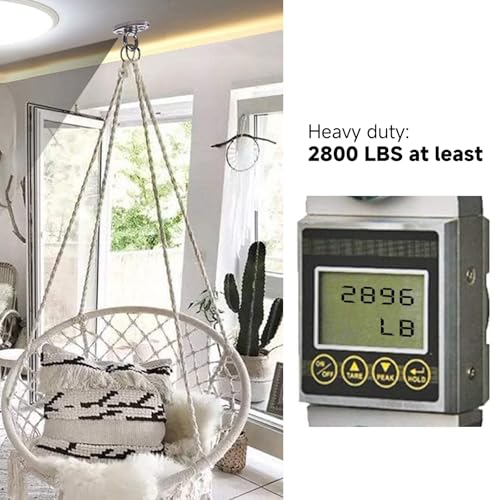 Wall Ceiling Mount Bracket for Suspension Strap Trainer, 2800lb Capacity, Body Weight Strength Training Systems, Aerial Yoga Swing, Resistance Band, Hammock, Battle Rope, Boxing Equipment