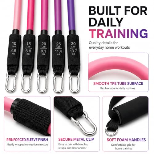 WELLEGEND Resistance Bands Set with Complete Workout Accessories