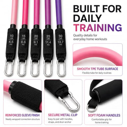 WELLEGEND Resistance Bands Set with Complete Workout Accessories