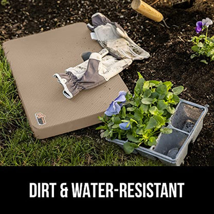 GORILLA GRIP® Extra Thick Foam Kneeling Pad for Gardening, 17.5x11 Beige - color: Beige