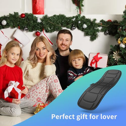 Full Body Massage Mat with Heat, Vibration Massage Mattress Pad with Lumbar Support Cushion, Foldable Massage Mat for Bed, Sofa & Floor, Relaxation & Comfort