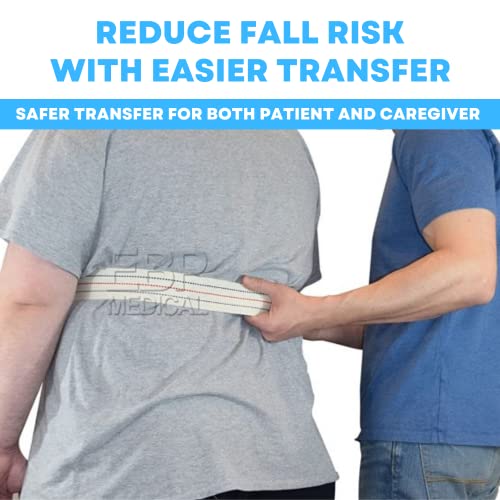 LiftAid Transfer and Gait Belt 60 Inch with Metal Buckle and Loop - Walking, Standing and Transfer Assist Aid for Seniors, Elderly Patients, Caregiver, Nurse, Therapist (Beige) - color: Beige