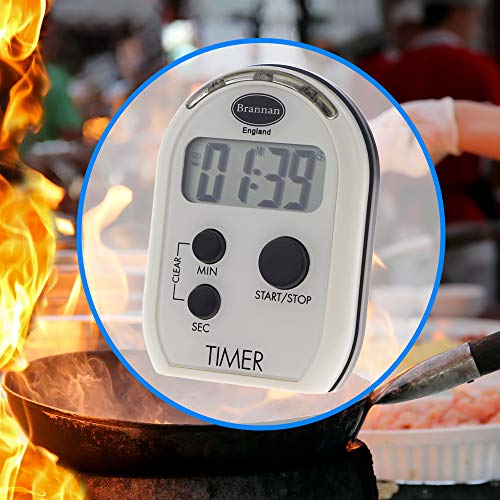 Brannan Visual Timer Multi Function with Vibrating Audible and Flashing Alarm - Seniors Countdown Timer Ideal for The Visually and Hearing Impaired