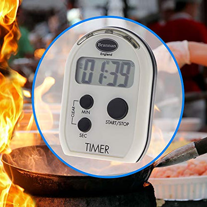 Brannan Visual Timer Multi Function with Vibrating Audible and Flashing Alarm - Seniors Countdown Timer Ideal for The Visually and Hearing Impaired