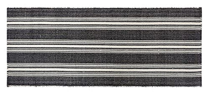 Hand Woven 100% Cotton Yoga Mat- Thick Handloom Made in India- for Gym Floor Exercise - Runner for Bedroom - color: Charcoal