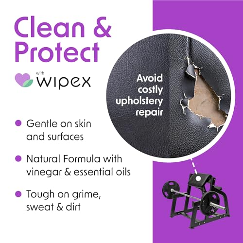 Wipex Gym Wipes Refill, 1400 Count (2 x 700), Thick Premium Fitness Equipment Wipes, Lavender Essential Oil & Vinegar Solution, Large 8” x 12” Cleaning Wipes - size: 700 Count (Pack of 2)