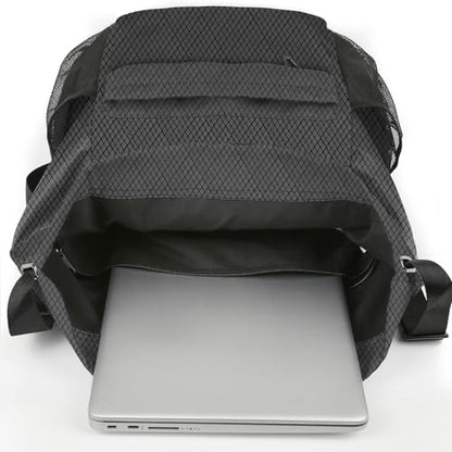 Waterproof Drawstring Backpack Sports Gym Sackpack with Mesh Pockets Water-Resistant String Cinch Beach Bag for Men Women - color: Solid - Gray