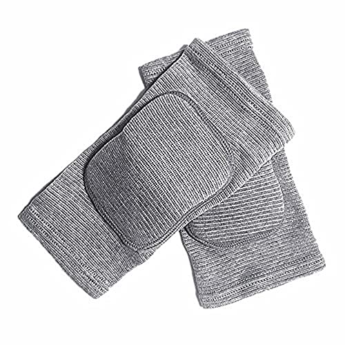 MINILUJIA Soft Breathable Knee Pads for Kid Elastic Nonslip Sponge Sleeves Flexible Children Knee Support Protector Sleeves Cover One Pair - color: grey, size: X-Small