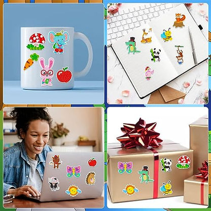 Labeol Diamond Art Kits for Kids Boys and Girls Ages 6-8-10-12 Easy to DIY Creative Diamond Art Sticker Craft by Numbers Kits for Kids and Adult Beginners (Cute Animals) - style: Cute animals