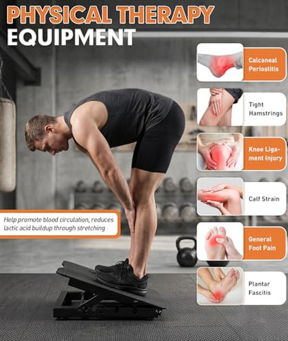 Steel Slant Board for Calf Stretching, Commercial Incline Board