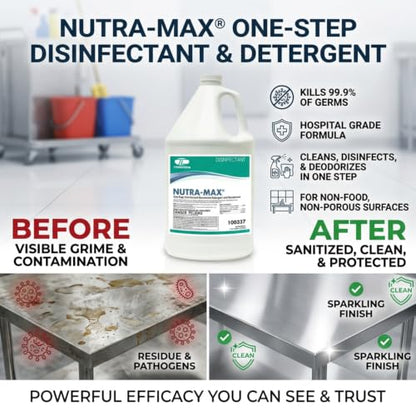 Nutra-Max Hospital Grade Disinfectant Cleaner, 1 Gallon
