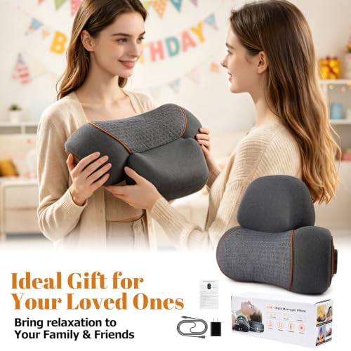 3-in-1 Neck Massager Pillow, Neck Cervical Traction Device for Pain Relief