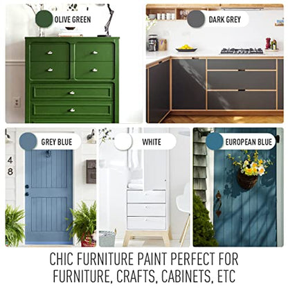 DWIL Acrylic Wood Paint for Furniture - Semi-Gloss Paint Suitable for Wood Surface Renovation, Water-Based All match Paint, Non-Toxic & Odorless, Eco-Friendly & Healthy (32OZ, White) - color: White