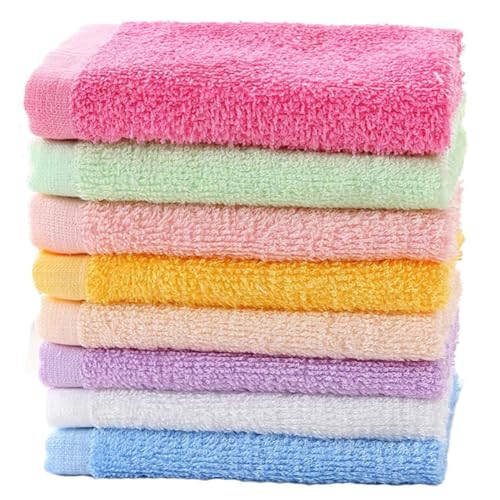 Luxury Baby Washcloth Towel Set 16 Pack for Children Baby Bathroom-Hotel-Spa-Kitchen Multi-Purpose Fingertip Towels & Face Cloths 10'' x 10''