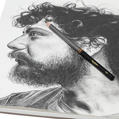 Cezanne Graphite Drawing Pencils Set - 5H, Set of 12 Break-Resistant Graphite Lead, Easy-to-Sharpen Sketch Pencils, Master Artist Quality Graphite Pencils for Technical and Artistic Drawing - color: 5H, size: Set of 12