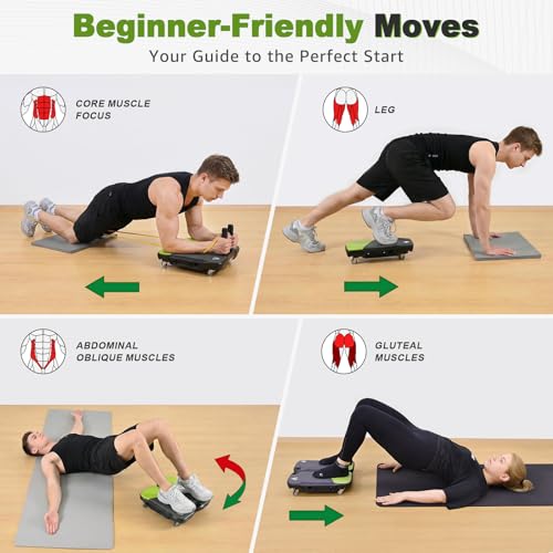 Upgrade Ab Roller Wheel Detachable Abdominal Wheel With 360° for Core Workout, Multi-Directional Abs Roller Board For Full body exercise Home Gym of All Fitness Levels, Ab Trainer with 8 Wheels
