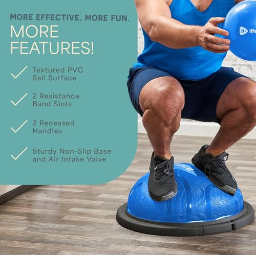 Lifepro Horizon Half Balance Ball Trainer with 440 lb Capacity Stability - color: Blue