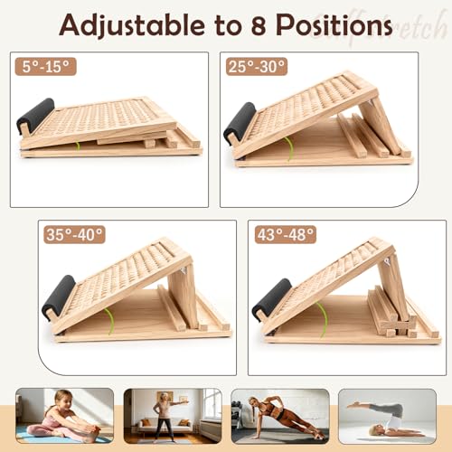 Wooden Slant Board, Incline Board for Leg Exercises