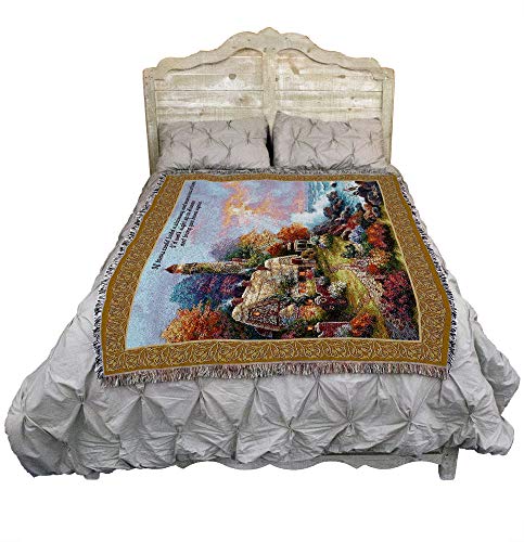 Pure Country Weavers Heavens Light Blanket by James Lee - If Tears Could Build A Stairway - Sympathy Bereavement Gift Tapestry Throw Woven from Cotton - Made in the USA (72x54) - color: Heavens Light, size: 72" x 54"