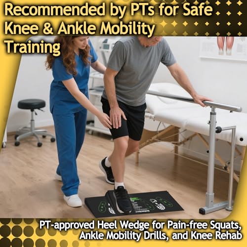 Squat Wedge Height-Adjustable Slant Board: 2Pcs Wide Wedges for Weightlifting Leg Glute Workout Improve Strength and Mobility for Gym Home - size: Large*2+Small*2
