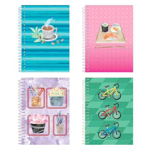 ROARING SPRING Lifenotes Personal Notebook, 7" x 5", 80 Sheets of Recycled Pastel Paper, Spiral Bound, College Ruled, Perforated (Case of 24 - style: 1 Case