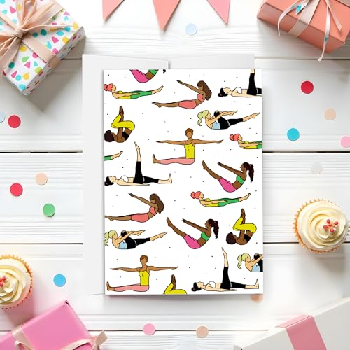Pilates Birthday Card, Pilates Gift, Gym Pilates Yoga Fitness | Pilates Inspiration - style: Pilates1