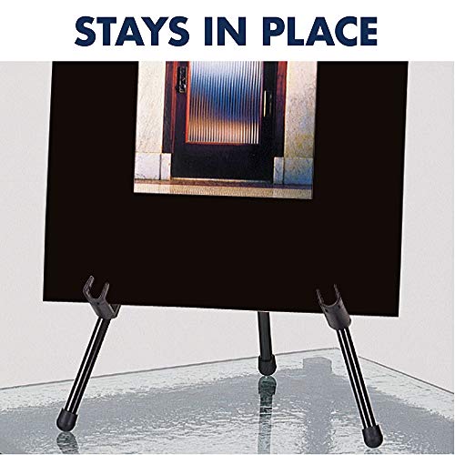 Quartet Easel, Tabletop Instant, 14" High, Supports up to 5 lbs., Portable & Collapsible, Black (28E) (Pack of 12) - size: Each (Pack of 12)