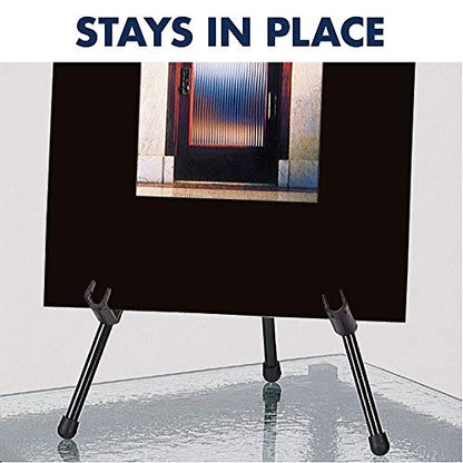Quartet Easel, Tabletop Instant, 14" High, Supports up to 5 lbs., Portable & Collapsible, Black (28E) (Pack of 12) - size: Each (Pack of 12)