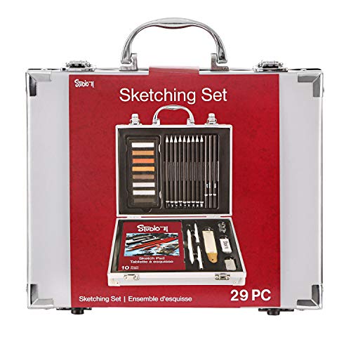 Darice Studio 71 Portable Sketching Art Set, 29 Pieces - style: 28-Piece Sketching Art Set