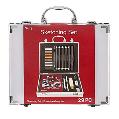 Darice Studio 71 Portable Sketching Art Set, 29 Pieces - style: 28-Piece Sketching Art Set