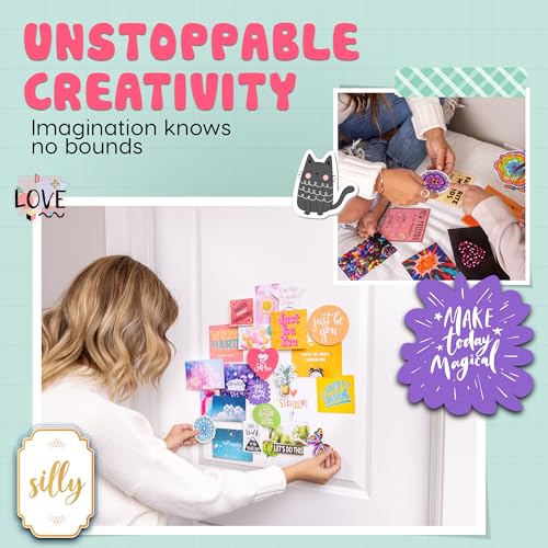 Hapinest DIY Wall Collage Kit for Tween and Teen Girls, Gifts for Ages 10 11 12 13 14 Years Old and Up Cute Trendy Bedroom Room Décor