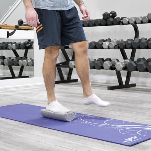 OPTP Silver AXIS Moderately Firm Foam Roller – Half-Round, Silver, 12" x 3" | Moderate density for sports medicine, physical therapy, Pilates, yoga - myofascial release on trigger points - size: 12" x 3" Half-Round