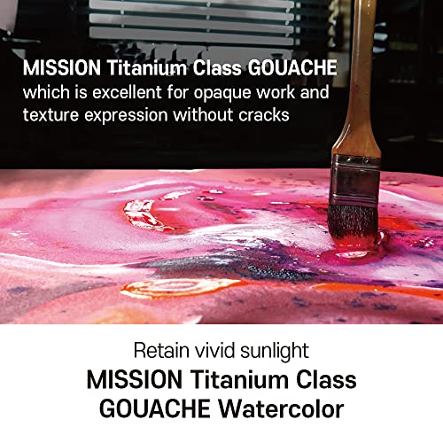 Mijello Titanium Class Gouache Watercolor MWG-1534G 34 Color