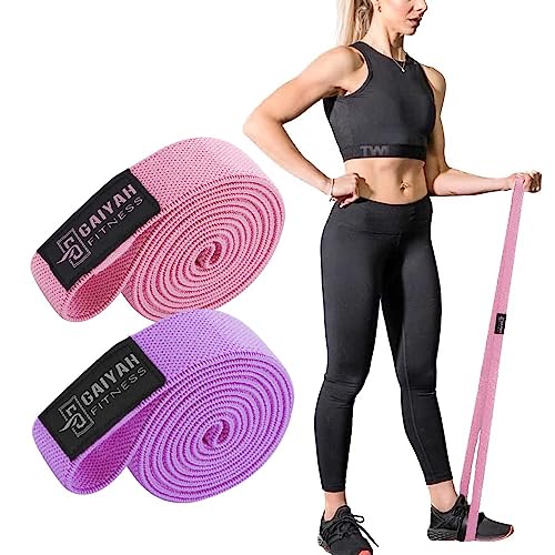 Long Resistance Bands, Fabric Resistance Bands Stretch Bands for Exercise Bands Resistance Bands Set Elastic Resistance Bands for Working Out Women Resistance Bands for Physical Therapy - color: Violet/Pink