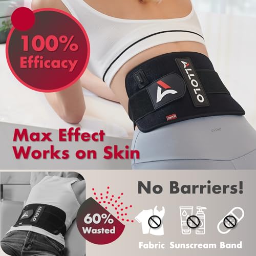 Red Light Therapy for Body, 3 in 1 LEDs Red Light Therapy Belt with Timer Remote Control, 660nm 850nm Infrared Light Therapy Pad for Body Waist Shoulder Knee, 12.3" x 6" Large Area - size: 12.3" x 6"