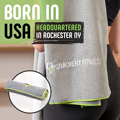 Gradient Fitness Yoga Towel for Yoga Mat, Non Slip Hot Yoga Towel, Manduka Yoga Towel, Hot Yoga Mat Towel, Yoga Mat Cover, Yoga Toes Towel, Washable Yoga Mat, Nonslip Yoga Towel, Microfiber Towels