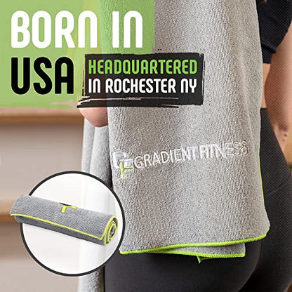 Gradient Fitness Yoga Towel for Yoga Mat, Non Slip Hot Yoga Towel, Manduka Yoga Towel, Hot Yoga Mat Towel, Yoga Mat Cover, Yoga Toes Towel, Washable Yoga Mat, Nonslip Yoga Towel, Microfiber Towels