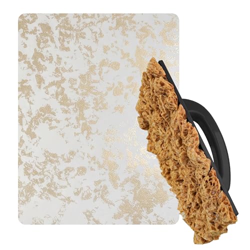 Sea Sponge for Painting with Grip, Texture Paint Sponges with Reusable & Washable Pad, Decorative Art Sponge Paints Tools for Faux Drywall DIY, Home Decoration (KJ-BS00001) - color: Kj-bs00001