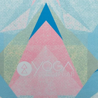YOGA DESIGN LAB | The Combo Yoga Mat | 2-in-1 Mat+Towel | Eco Luxury | Ideal for Hot Yoga, Power, Bikram, Ashtanga, Sweat | Studio Quality | Includes Carrying Strap! - color: Butterfly Glow, size: 3.5mm