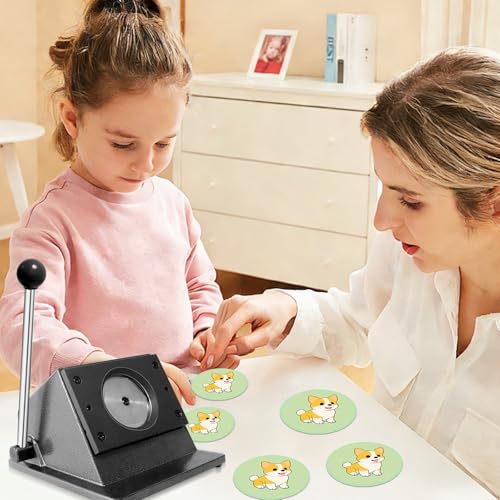 2.28" 58mm Button Paper Cutter, 2.75”/70mm Diameter Circle Cutter Circle Punch, Graphics Punch Cutter, 70mmDie Cut Machine for Making 2.28" 58mm Mode Buttons Machine (2.75”/70mm Cutting Diameter)