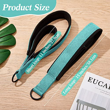 2 Pcs Pilates Straps, Double Loop D-ring Straps for Reformer Pilates