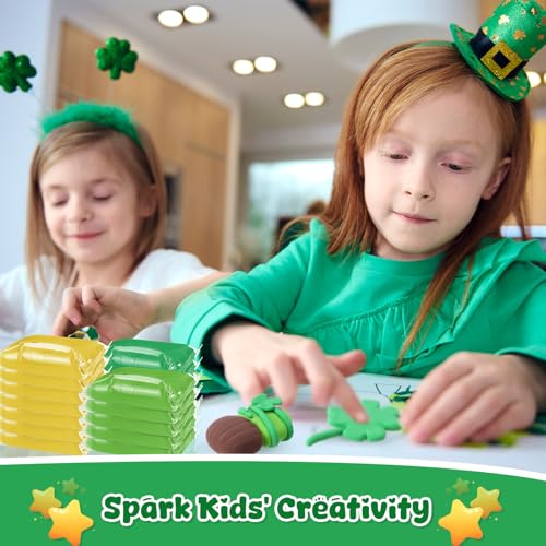 VioraWhite 72 Pcs 38oz Air Dry Clay Bulk Modeling Clay,Green and Yellow | Ultra Lightweight Foam Modeling Clay for Kids Adults, DIY Gifts Party Arts Crafts, School Project Supplies - color: Green and Yellow