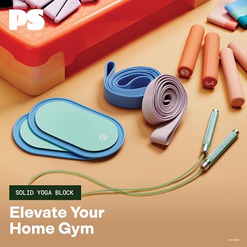 POPSUGAR Solid EVA Yoga Block, 4"x6"x9" Brick (Periwinkle) | EVA Foam | Lightweight | Balance, Alignment & Flexibility