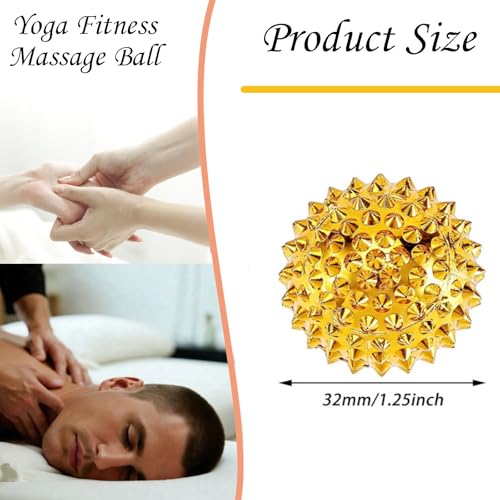 Magnetic Massage Ball, Hand acupoint Stimulation Ball, Massage Body acupoints, Manual Massage Ball Two-Pack